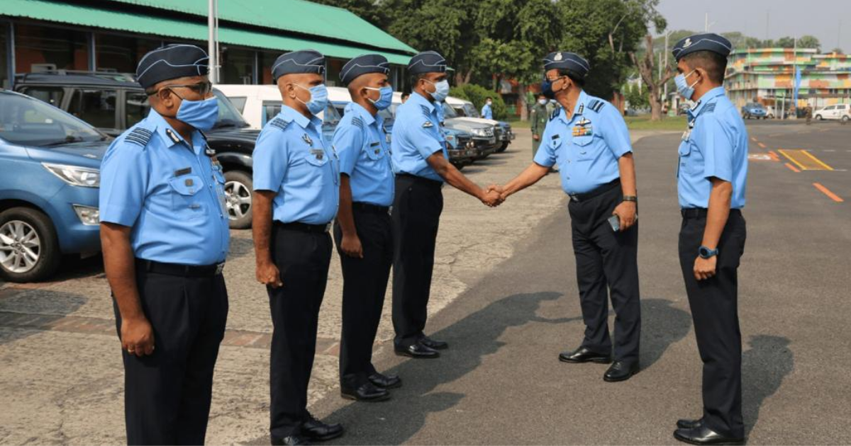 Eastern Air Command chief pays inspection visit to Air Force Station Hasimara